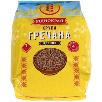 Крупа гречана Ріднокрай ТМ 1000 г - купити, ціни на Епіцентр FOOD - фото 1