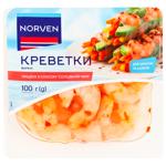 Креветки Norven вареные чистящиеся с соусом сладкий чили 100г