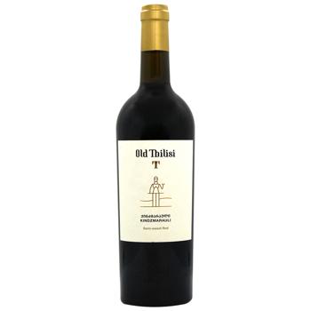 Вино Old Tbilisi Kindzmarauli красное полусладкое 10,5% 0,75л - купить, цены на КОСМОС - фото 1