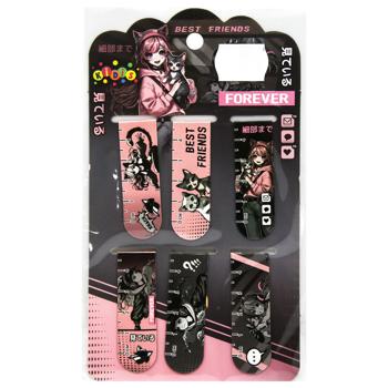 Kidis Anime Girl Magnetic Bookmark on Tablet 6pcs