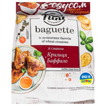 Flint Buffalo Wings Flavor Croutons + Sour Sweet Sauce 70g - buy, prices for Auchan - photo 2