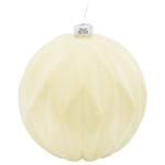 Bianca Velvet-Ivory Christmas Tree Ball 8cm