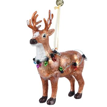 Подвеска Decoris Олень 4х10х13см