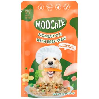 Корм вологий Moochie Homestyle з яловичиною для собак 120г - купити, ціни на MasterZoo - фото 1