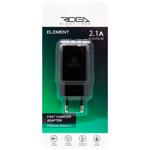 Зарядний пристрій мережевий Ridea Element RW-11011 2.1 A black