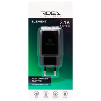 Ridea Element RW-11011 2.1 A Black Fast Charger Adapter - buy, prices for Tavria V - photo 1