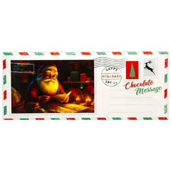 Christmas Message Milk Cocoa Flavoured Compound Chocolate 90g - buy, prices for METRO - photo 1