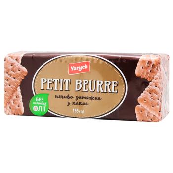 Печенье Yarych Petit Beurre с какао 155г - купить, цены на - фото 2