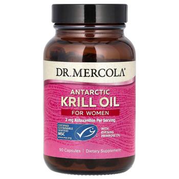 Масло криля антарктического с маслом примулы вечерней для женщин Dr. Mercola 90 капсул - купить, цены на Biotus - фото 1