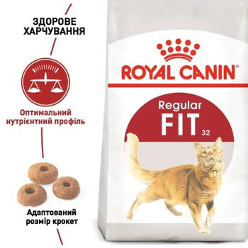 Набор корма Royal Canin Fit 32 для домашних и уличных кошек сухой 2кг + влажный 4шт х 85г - купить, цены на MasterZoo - фото 3