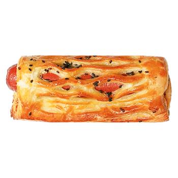 Sausage in Puff Pastry with Ketchup and Cheese 165g - buy, prices for Chudo Market - photo 2