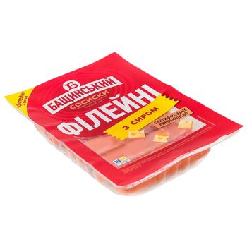 Сосиски Бащинский Филейные с сыром вареные первый сорт 270г - купить, цены на - фото 2