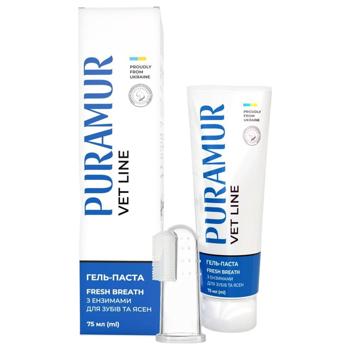 Гель-паста для котів та собак Puramur Fresh Breath 75 мл