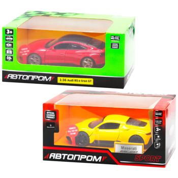 Машина Автопром 68721 Audi E-tron GT 1:36 18х9х8 см (4895263400140) - купить, цены на Auchan - фото 1