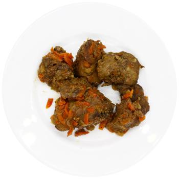 Печень куриная Auchan с луком и морковью - купить, цены на Auchan - фото 2