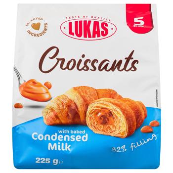 Круассанчик Lukas со сгущенным молоком 45г*5шт - купить, цены на КОСМОС - фото 1