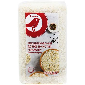Рис Auchan Басмати шлифованный длиннозерный 1кг - купить, цены на - фото 2