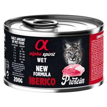 Вологий корм для котів Alpha Spirit Adult 200 г - свинина - купити, ціни на MasterZoo - фото 1
