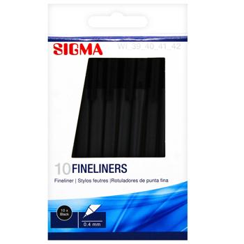 Лайнери Sigma чорні 0,4мм 10шт - купити, ціни на METRO - фото 1