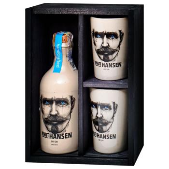 Knut Hansen Dry Gin 0.5l 42% with 2 Glass - buy, prices for AlcoHub - photo 1