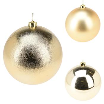 Koopman Christmas Ball 14cm Golden in Assortment