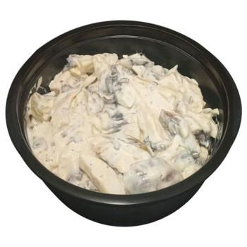 Салат з куркою та печерицями 250г - купити, ціни на Чудо Маркет - фото 1