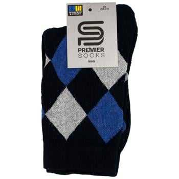 Носки Premier Socks Эконом мужские высокие махровые Ромбы р.25, 27, 29 в ассортименте - купить, цены на - фото 4