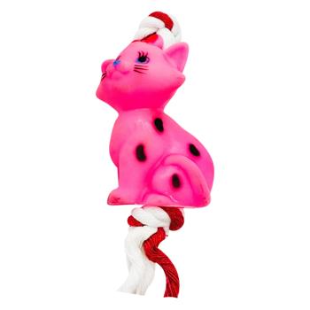 Іграшка для собак Кішка з мотузкою 30см - купити, ціни на Таврія В - фото 3