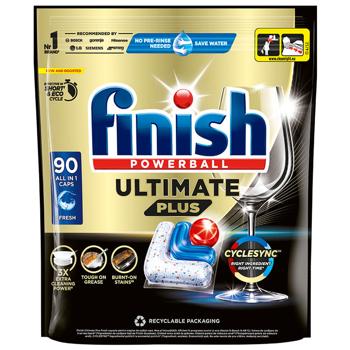 Finish Ultimate Plus All in 1 Dishwasher Capsules 90pcs - buy, prices for ULTRAMARKET - photo 1