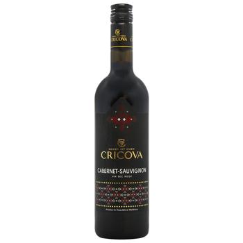 Вино Cricova Каберне Національне червоне сухе 12,5% 0,75л - купити, ціни на Епіцентр FOOD - фото 1