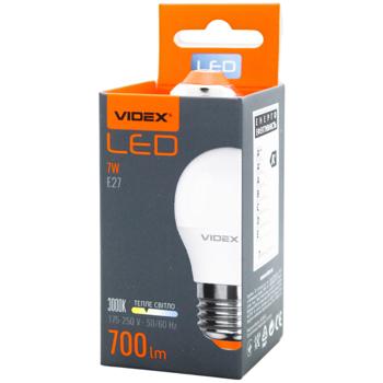 Лампа светодиодная Videx G45e 7W E27 3000K