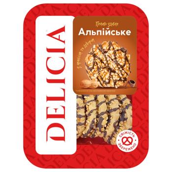 Печенье Delicia Альпийское с декором 200г - купить, цены на МегаМаркет - фото 1