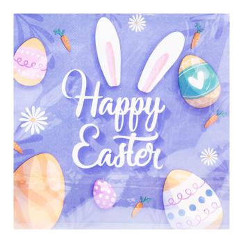 Happy Easter Paper Napkins 33x33cm 10pcs - buy, prices for EKO Market - photo 1