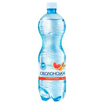 Вода минеральная Оболонская со вкусом грейпфрута и имбиря сильногазированная 2л - купить, цены на ЕКО Маркет - фото 1