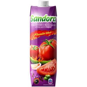 Sandora Spicy Tomato Juice with Salt 0.95l - buy, prices for Supermarket "Kharkiv" - photo 1