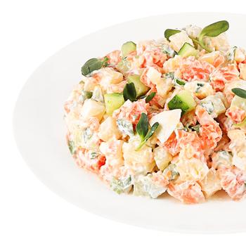 Olivier Salad with Lightly Salted Salmon