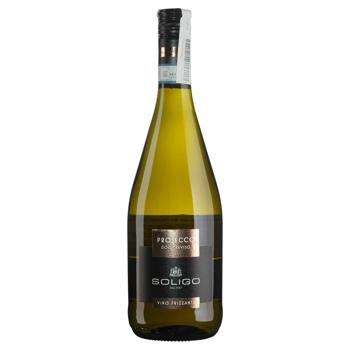 Вино игристое Soligo Prosecco Treviso Liga Tappo Stelvin белое сухое 11% 0,75л - купить, цены на МегаМаркет - фото 1
