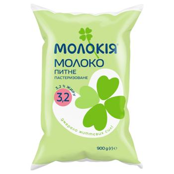 Molokiya Pasteurized Milk 3.2% 900g - buy, prices for COSMOS - photo 1
