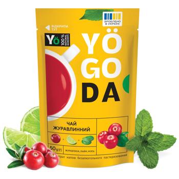 Чай концентрированный Yogoda Клюквенный с лаймом и мятой 50г