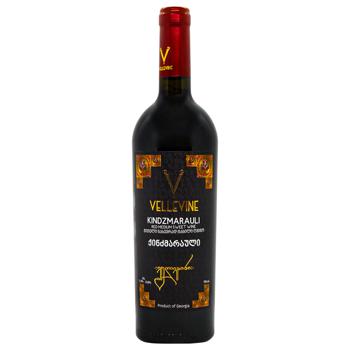 Vellevine Kindzmarauli Red Semi-Sweet Wine 11-13% 0.75l - buy, prices for - photo 1