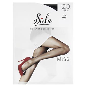 Колготи жіночі Siela Miss Nero 20den р.4-L - купить, цены на NOVUS - фото 1