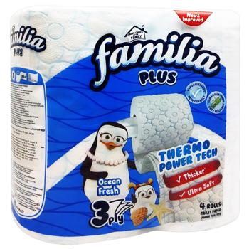 Familia Ocean Fresh 3-ply Toilet Paper 4pcs - buy, prices for - photo 2