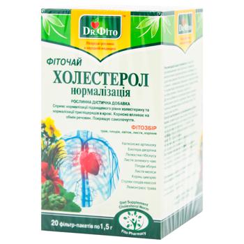 Фиточай Dr.Фито Холестерол 1,5г*20шт - купить, цены на МегаМаркет - фото 1