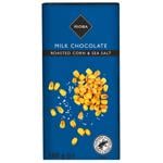 Шоколад молочний Rioba зі шматочками смаженої кукурудзи і морською сіллю 180г