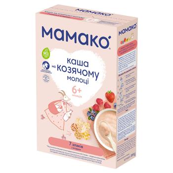 Каша Мамако на козячому молоці 7 злаків з ягодами 200г