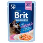 Корм влажный Brit Premium Delicate филе в соусе с лососем для стерилизованных кошек 85г