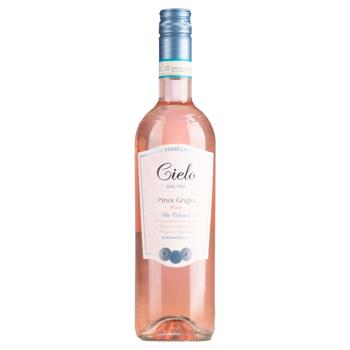 Вино Cielo Pinot Grigio Blush розовое полусухое 12% 0,75л - купить, цены на ULTRAMARKET - фото 1