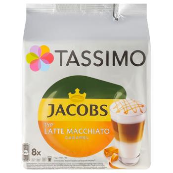 Jacobs Tassimo Latte Macchiato Caramel Coffee Capsules 8pcs 268g - buy, prices for MegaMarket - photo 1