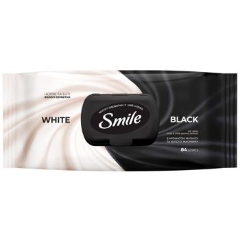 Smile Black and White Wet Wipes 84pcs - buy, prices for Grono - photo 1