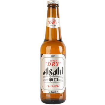 Пиво Asahi Super Dry светлое 5,2% 0,33л - купить, цены на Эпицентр FOOD - фото 1